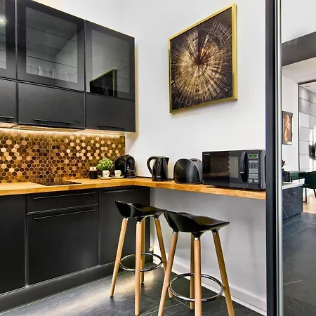 Czarny Z Jacuzzi Lejlighed *